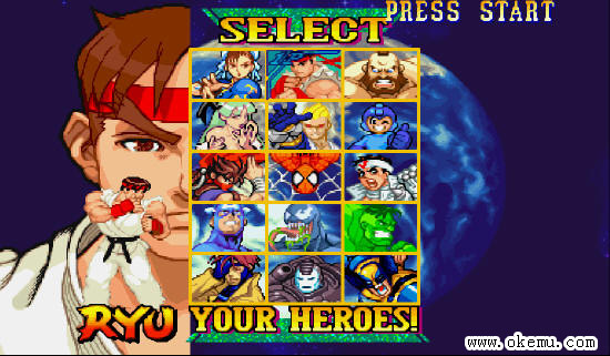 超级漫画英雄对卡普空: 超级英雄的碰撞(Marve